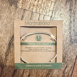 MantraBand Silver Inspirational Bracelet
